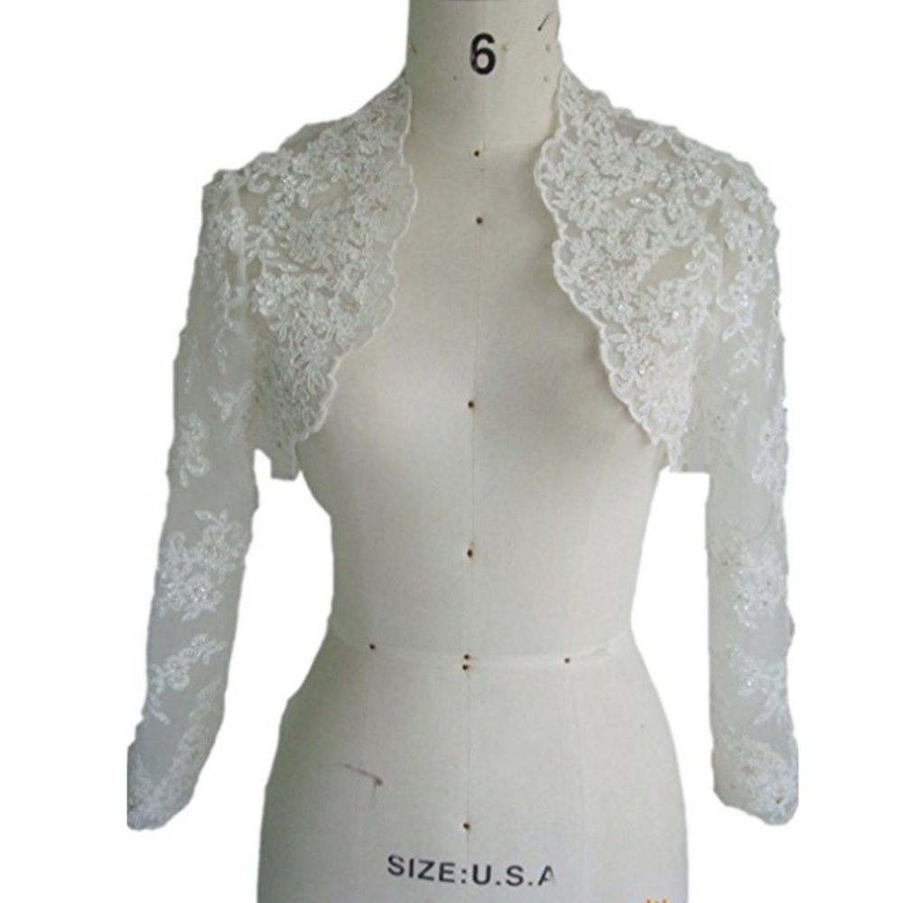 Ivory bridal bolero jacket